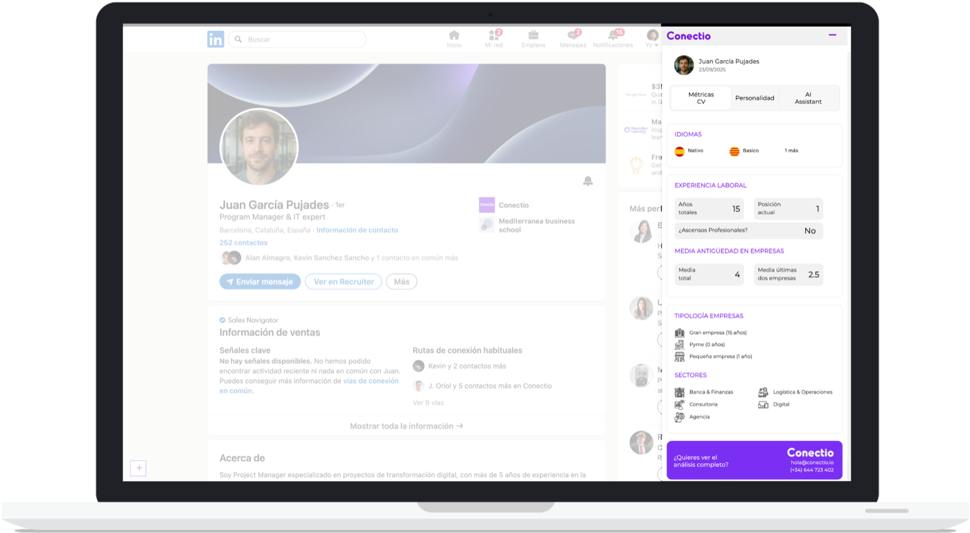Compass integrat a LinkedIn